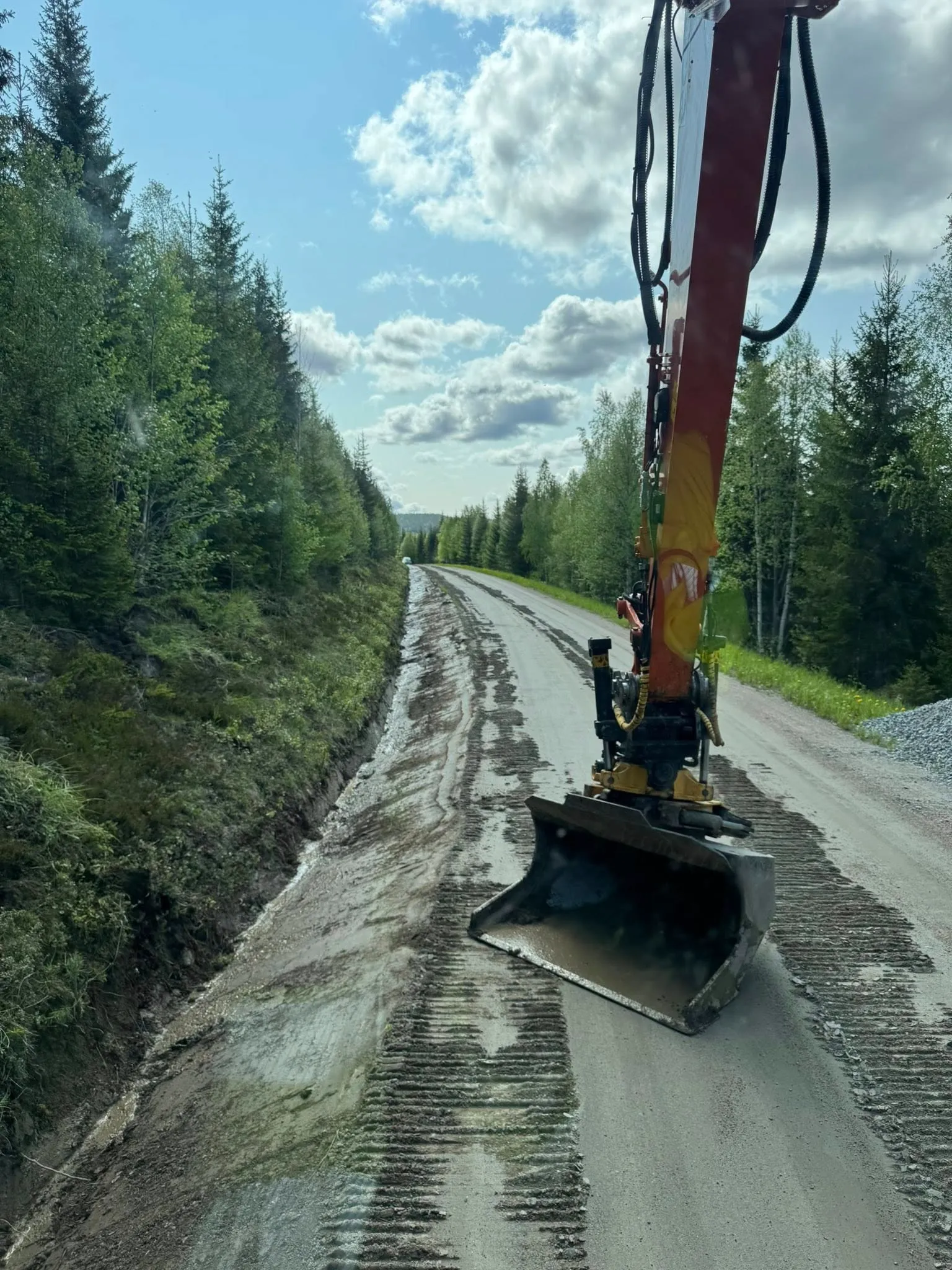 Vägunderhåll på grusvägarna i Jämtland